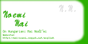 noemi mai business card